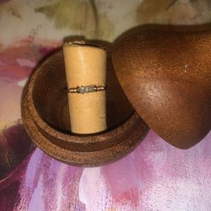 Raw Diamond Minimalist Ring